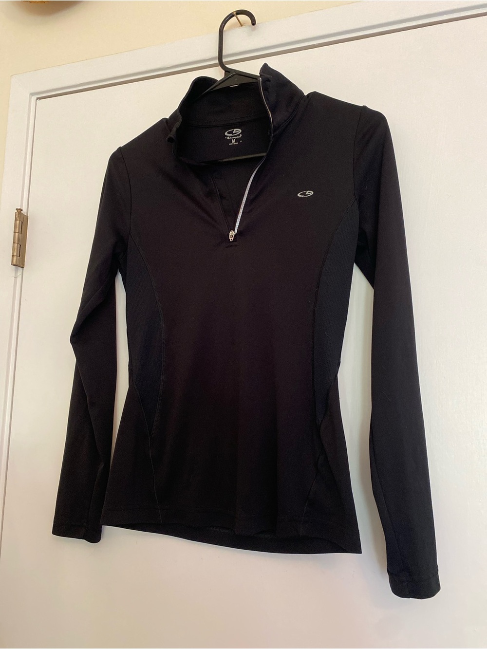 Champion Women’s Black Long-Sleeve Half-Zip Athletic Top